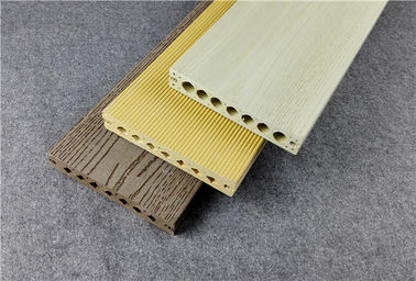 Alta resistenza al fuoco di Decking di legno composito colorabile beige di WPC