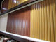 Pannello di parete stampato grano di legno a prova di fuoco di WPC per le decorazioni 198 * 16mm