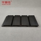 Il PVC di superficie regolare nero Slatwall riveste 300mm x 17mm di pannelli