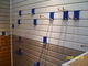 Pannelli del PVC Slatwall dei dispositivi dell'esposizione, pannelli di parete di stoccaggio per il deposito