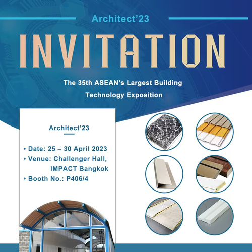 Ultime notizie aziendali su Assisteremo a Architect'23 - l'esposizione della tecnologia edilizia del trentacinquesimo Asean in Tailandia.