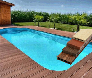 Polvere del PVC di 60% e pavimentazione composita di legno della piscina di Decking della polvere WPC di 30%