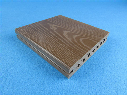 Prezzo buono Mattonelle composite di plastica di legno spazzolate della piattaforma/pavimenti esteriore 140 * 25mm di Decking in linea