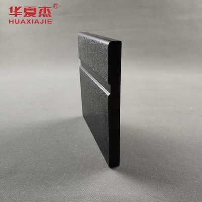 Prezzo buono PVC Skirting Board impermeabile Vinyl Baseboard Trim Materiale di decorazione nero in linea