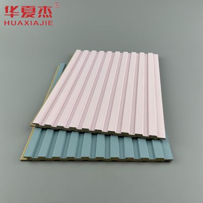Prezzo buono pannello da parete in wpc laminato rosa design moderno per la decorazione delle pareti domestiche in linea
