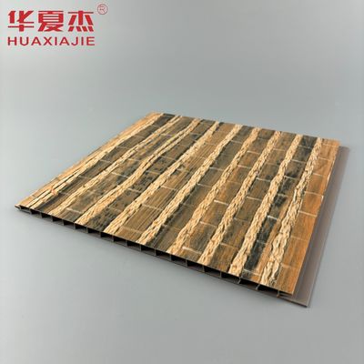 Prezzo buono Striscia per soffitto sospeso per interni, modanatura con venature del legno, pannello murale in PVC in linea