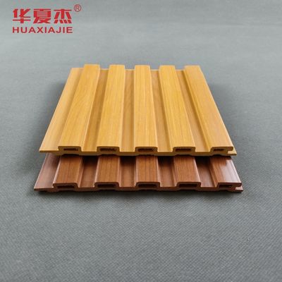 Prezzo buono Grana del legno Pannello a parete in WPC scanalato Stampa Pannello in WPC per la decorazione murale in linea