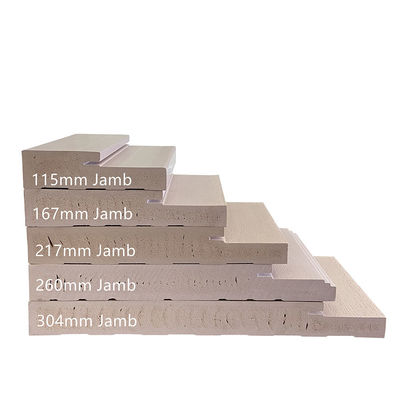 Prezzo buono Pagina di porta impermeabile di Wpc 4 9/16 e 6 9/16 di tipo solido di legno grano ha strutturato in linea