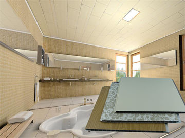 Piastrelle di soffitto in PVC di alta qualità doccia decorativa pannello di rivestimento murale ignifuge