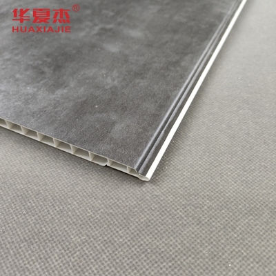 Pannelli di PVC per pareti in marmo grigio, interni e soffitti in PVC per la decorazione degli edifici