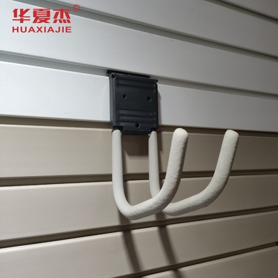 Facile da installare PVC Slat pannello di parete ganci pannello di garage Cornice di parete impermeabile per la decorazione