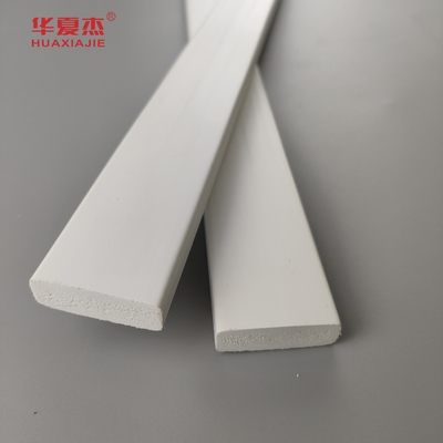 prezzo di vendita all'ingrosso 3/8 x 1-1/4 porta fermo pvc modellazione decorativa profilo interno tavola bianca