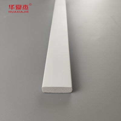 prezzo di vendita all'ingrosso 3/8 x 1-1/4 porta fermo pvc modellazione decorativa profilo interno tavola bianca