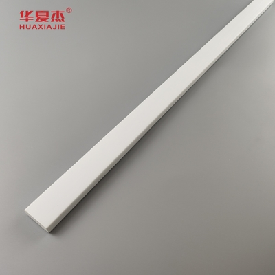 prezzo di vendita all'ingrosso 3/8 x 1-1/4 porta fermo pvc modellazione decorativa profilo interno tavola bianca