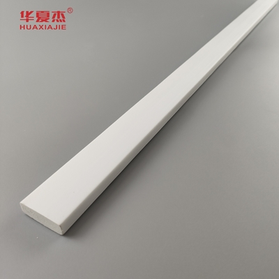 prezzo di vendita all'ingrosso 3/8 x 1-1/4 porta fermo pvc modellazione decorativa profilo interno tavola bianca