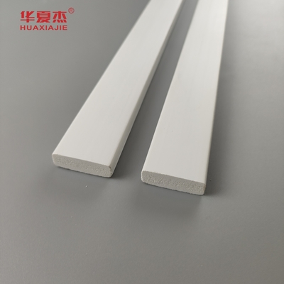 prezzo di vendita all'ingrosso 3/8 x 1-1/4 porta fermo pvc modellazione decorativa profilo interno tavola bianca
