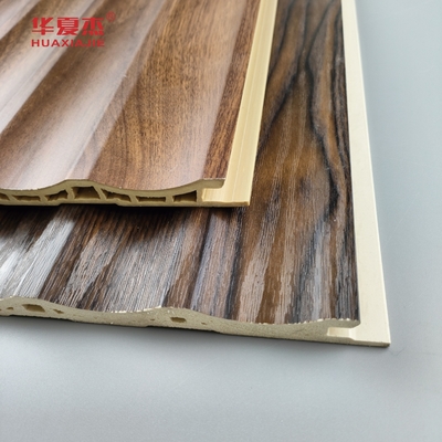 Prezzo all'ingrosso di fabbrica Granelli di legno pannello da parete Wpc a piombo Decorazione interna domestica