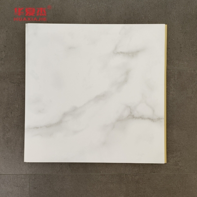 Pannello da parete Wpc di marmo bianco di alta qualità 600x9mm Tavola Wpc stratificata impermeabile facile da pulire
