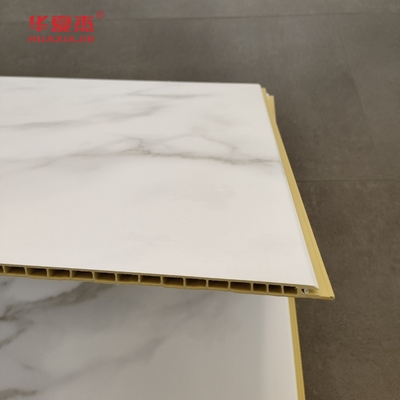 Pannello da parete Wpc di marmo bianco di alta qualità 600x9mm Tavola Wpc stratificata impermeabile facile da pulire