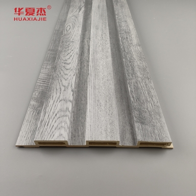 Al dettaglio Disegno in legno grigio pannello Wpc a piombo Decorazioni murali per case di lusso pannello Wpc