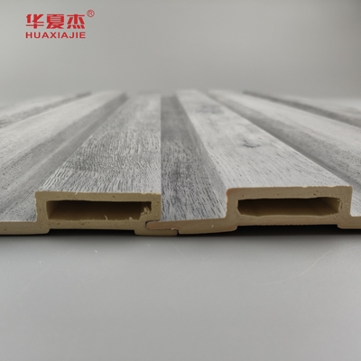 Al dettaglio Disegno in legno grigio pannello Wpc a piombo Decorazioni murali per case di lusso pannello Wpc