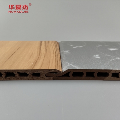 2024 New Design Sliver Luxury Pattern / Nature Woodgrain Wpc Panels per la decorazione delle pareti
