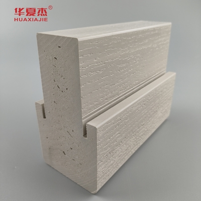 Facile da pulire Wpc 4.9/16 Mullpost Graini lisci o di legno Wpc Cornice della porta per la decorazione della porta