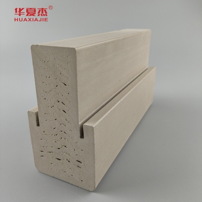 Facile da pulire Wpc 4.9/16 Mullpost Graini lisci o di legno Wpc Cornice della porta per la decorazione della porta