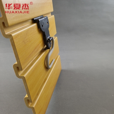 Del pannello del PVC Slatwall di iso/bordo della parete scanalato plastica legna di legno bianca