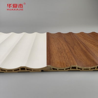 Pannello Wpc per pareti laminato Pannello Pvc a piombo Pannello Wpc bianco di legno di grano Decorazione per la casa / ufficio