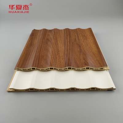 Pannello Wpc per pareti laminato Pannello Pvc a piombo Pannello Wpc bianco di legno di grano Decorazione per la casa / ufficio