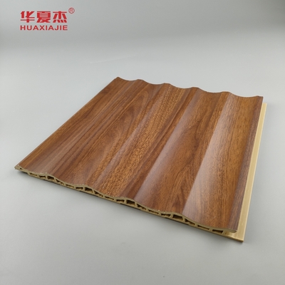 Pannello Wpc per pareti laminato Pannello Pvc a piombo Pannello Wpc bianco di legno di grano Decorazione per la casa / ufficio
