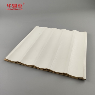 Pannello Wpc per pareti laminato Pannello Pvc a piombo Pannello Wpc bianco di legno di grano Decorazione per la casa / ufficio