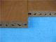 Plastica resistente UV fuori della pavimentazione di Decking di Wpc con la superficie spazzolata regolare