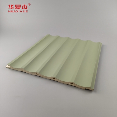 Pannello di parete Wpc stratificato Pannello di PVC a piatto Verde Blu Decorazione degli edifici