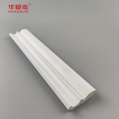 Di alta qualità 25/64 x1-39/64 corona pvc stampaggio bianco profilato in pvc impermeabile decorazione degli edifici interni