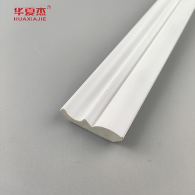 Di alta qualità 25/64 x1-39/64 corona pvc stampaggio bianco profilato in pvc impermeabile decorazione degli edifici interni
