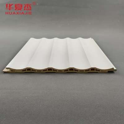 pannelli di parete in wpc laminati con laminazione a fiocco di design bianco
