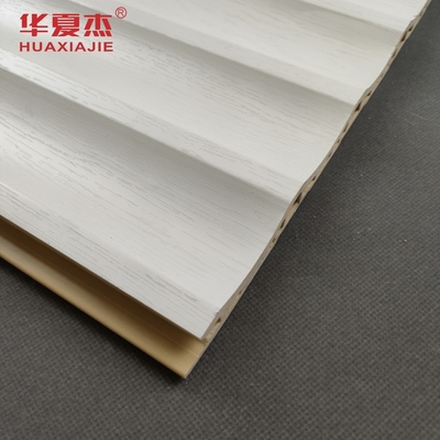pannelli di parete in wpc laminati con laminazione a fiocco di design bianco
