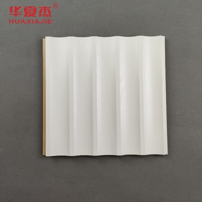 pannelli di parete in wpc laminati con laminazione a fiocco di design bianco