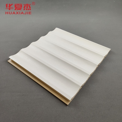 pannelli di parete in wpc laminati con laminazione a fiocco di design bianco