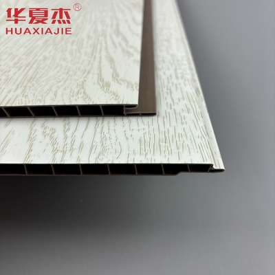 Best seller pannello di parete in pvc bianco stratificato pannello di decorazione del soffitto in pvc a grano di legno simulato per appartamento