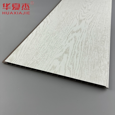 Best seller pannello di parete in pvc bianco stratificato pannello di decorazione del soffitto in pvc a grano di legno simulato per appartamento