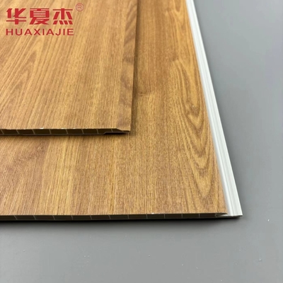 Ingrosso Natura Legno colore impermeabile Parete pannelli in Pvc Materiale di decorazione edilizia
