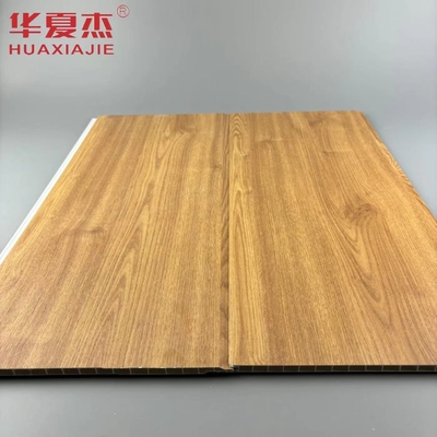 Ingrosso Natura Legno colore impermeabile Parete pannelli in Pvc Materiale di decorazione edilizia