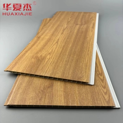Ingrosso Natura Legno colore impermeabile Parete pannelli in Pvc Materiale di decorazione edilizia