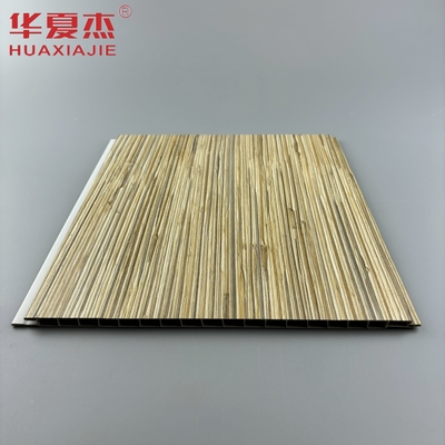 Moderno design Granelli di legno pannello di parete in PVC pannello di soffitto superficiale stratificato Decorazione per interni e esterni della casa
