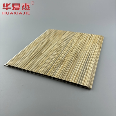 Moderno design Granelli di legno pannello di parete in PVC pannello di soffitto superficiale stratificato Decorazione per interni e esterni della casa