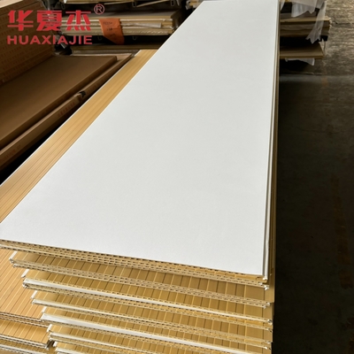Pannello da parete in wpc bianco di alta qualità 600x9mm pannello di wpc stratificato materiale di decorazione impermeabile