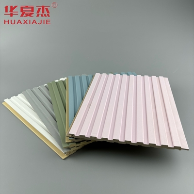 pannello da parete in wpc laminato rosa design moderno per la decorazione delle pareti domestiche